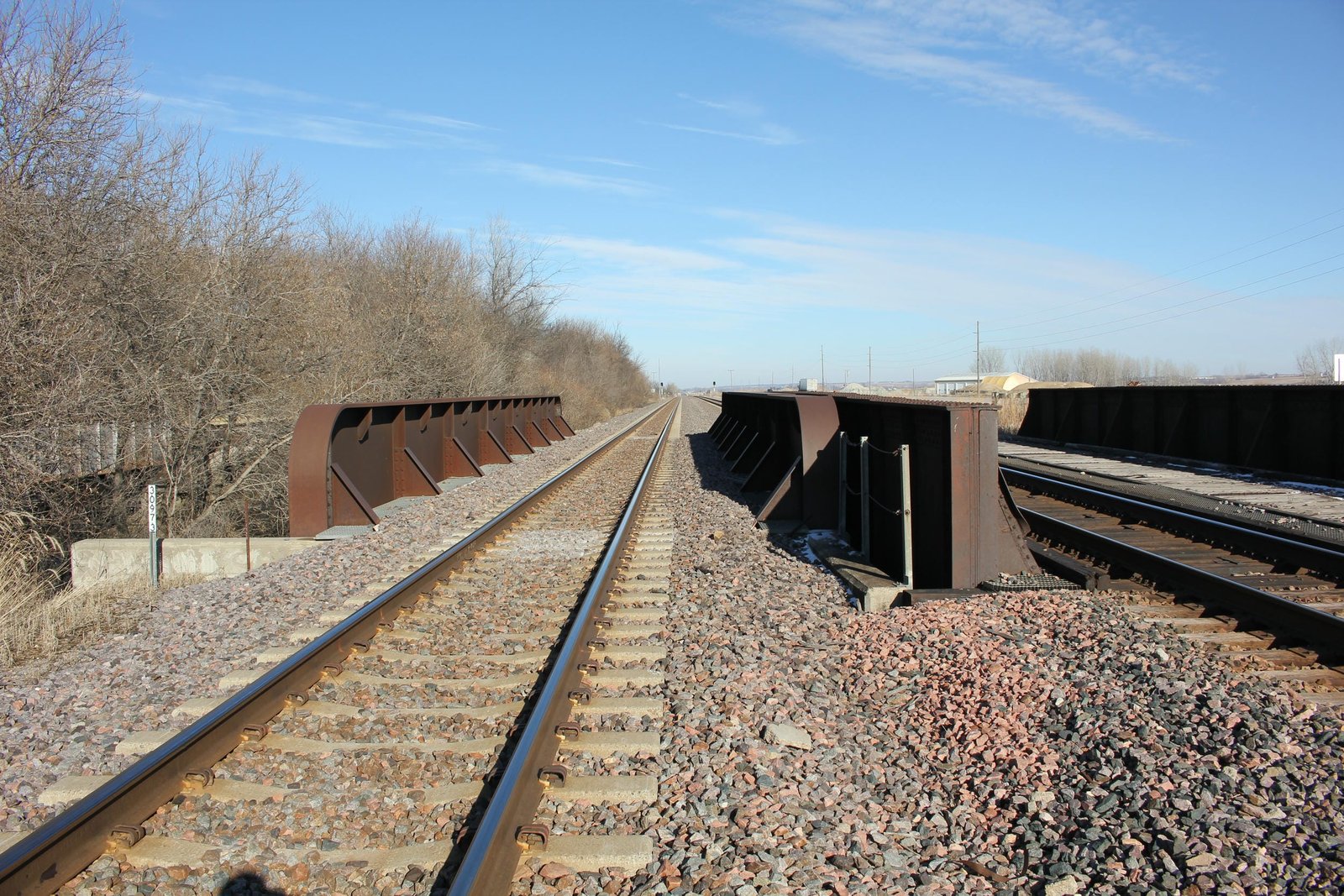 Looking east